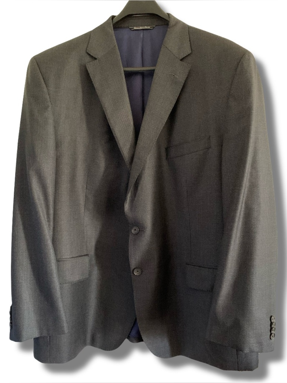 Jack Victor x Loro Piana Micro Houndstooth Grey Blazer Size 46S